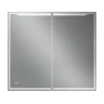 Зеркальный шкаф Art&Max Merano 90 L AM-Mer-900-800-1D-L-DS-F с подсветкой цвет Белый