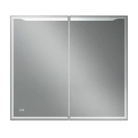 Зеркальный шкаф Art&Max Merano 90 L AM-Mer-900-800-1D-L-DS-F с подсветкой цвет Белый
