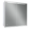 Зеркальный шкаф Art&Max Merano 90 L AM-Mer-900-800-1D-L-DS-F с подсветкой цвет Белый