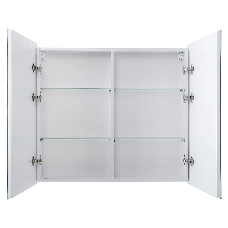 Зеркальный шкаф Art&Max Merano 90 L AM-Mer-900-800-1D-L-DS-F с подсветкой цвет Белый