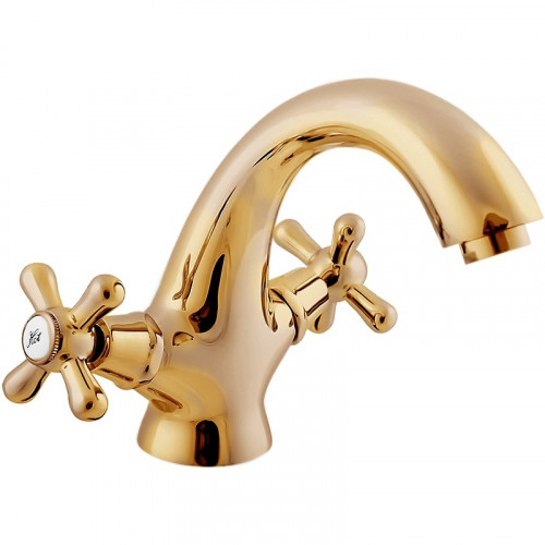 Смеситель для раковины Rav Slezak Morava retro MK128.5Z Золото латунь