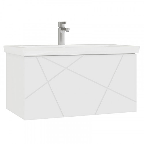 Тумба под раковину Vigo Geometry 80 035 подвесная цвет Белый