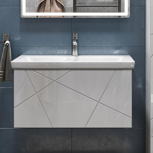 Тумба под раковину Vigo Geometry 80 035 подвесная цвет Белый