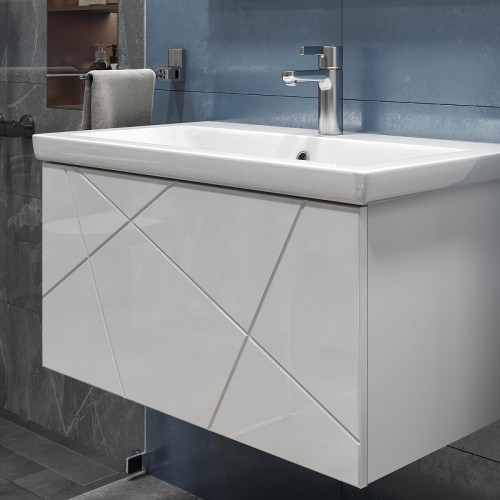 Тумба под раковину Vigo Geometry 80 035 подвесная цвет Белый