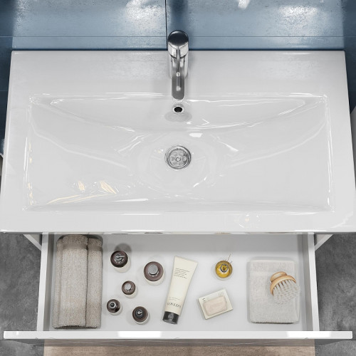 Тумба под раковину Vigo Geometry 80 035 подвесная цвет Белый