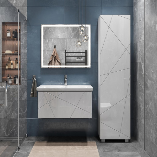 Тумба под раковину Vigo Geometry 80 035 подвесная цвет Белый