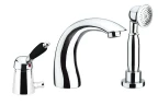 Смеситель на борт ванны Fiore Imperial Black 89CR5105 цвет Хром