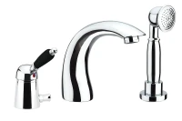 Смеситель на борт ванны Fiore Imperial Black 89CR5105 цвет Хром