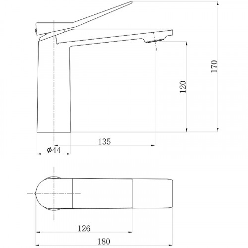 Смеситель для раковины beWash Ripple BVMM0BS135 Хром латунь