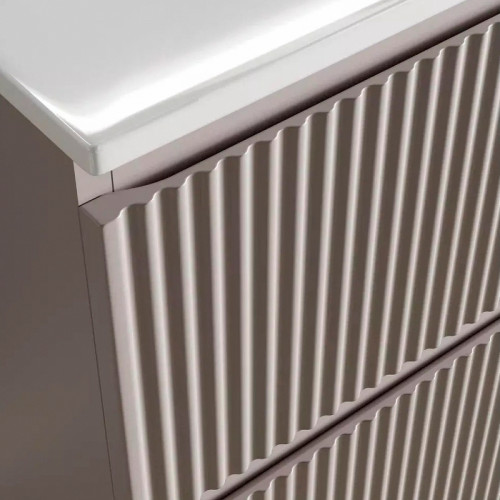 Тумба под раковину Sancos Snob R 100 L SNR100LSM подвесная Doha Soft МДФ / ЛДСП