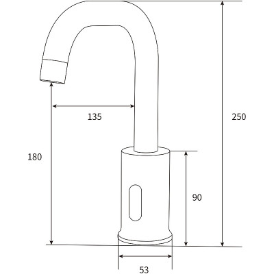 Смеситель для раковины beWash Photocell BWAM0BS869 Хром
