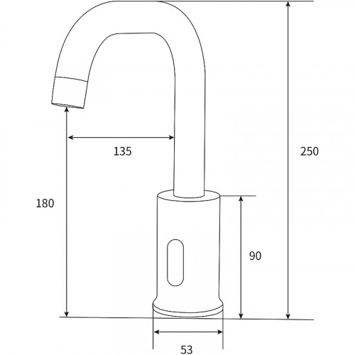 Смеситель для раковины beWash Photocell BWAM0BS869 Хром