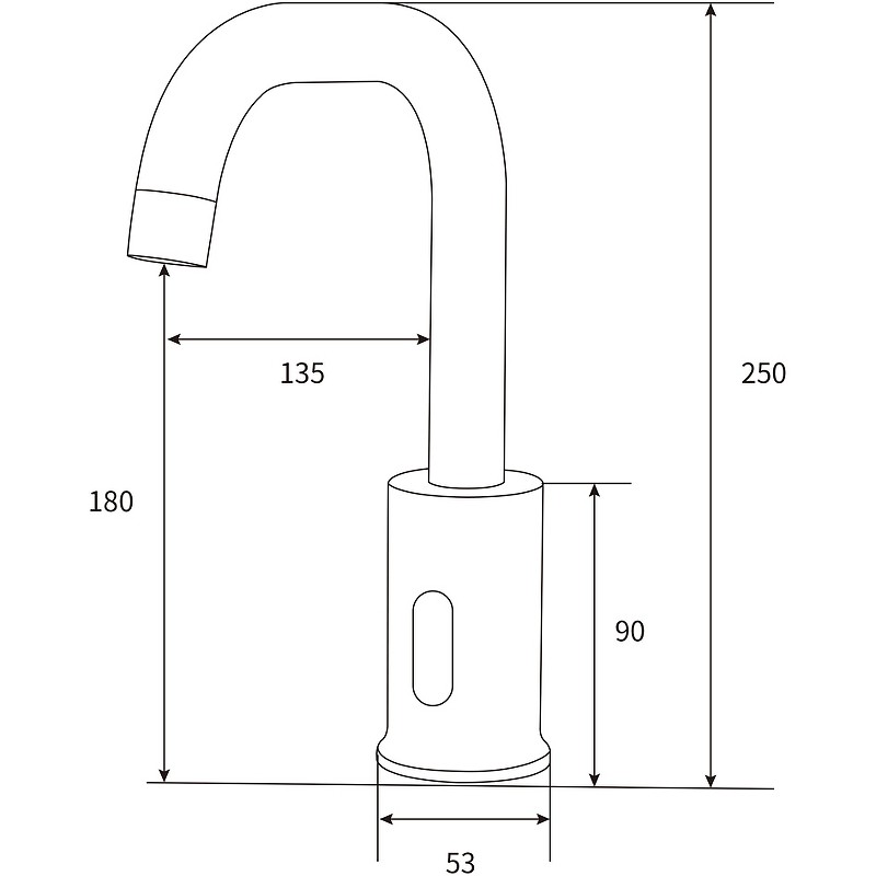 Смеситель для раковины beWash Photocell BWAM0BS869 Хром