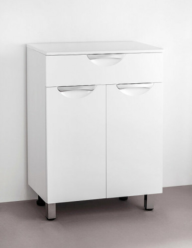 Комод Style Line Жасмин 60 Белый глянец МДФ / ЛДСП, стекло