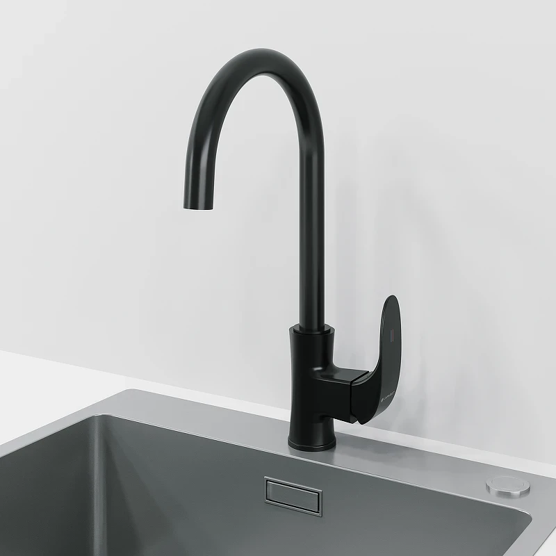 Смеситель для кухни Laparet Lisera Pro N2068529LPT Черный латунь