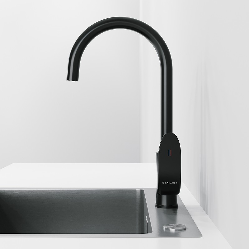 Смеситель для кухни Laparet Lisera Pro N2068529LPT Черный латунь