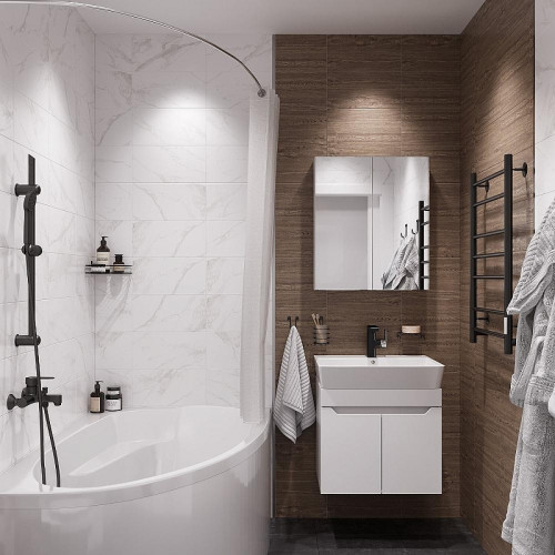 Комплект мебели для ванной DIWO Архангельск 60 подвесной цвет Белый