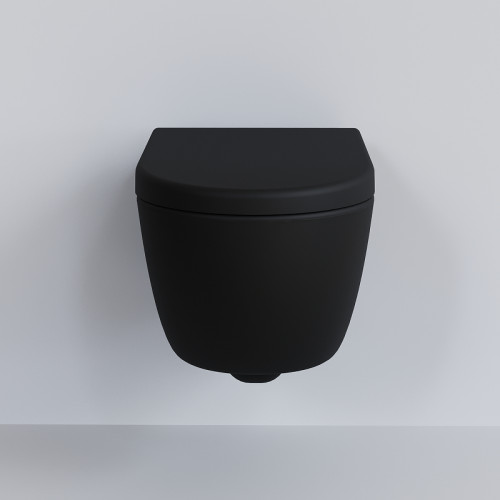 Унитаз Ambassador Abner 103T20201R подвесной Черный матовый без сиденья фарфор подвесной