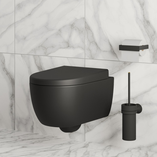 Унитаз Ambassador Abner 103T20201R подвесной Черный матовый без сиденья фарфор подвесной