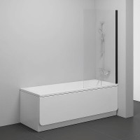 Шторка на ванну Ravak Nexty NVS1-80 7O840300Z1 профиль Черный стекло Transparent