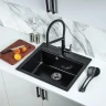 Кухонная мойка Gerhans 59 A12-25/311-11-24 цвет Оникс
