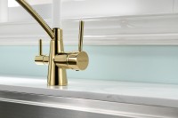 Смеситель для кухни Paulmark Siegen Si213111-Gw Золото Белый
