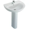 Раковина Jacob Delafon Patio 66 E1998G-00 Белая фарфор подвесная, полувстраиваемая