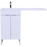 Тумба с раковиной Orange Kandy 110 L OPKD-110TUW+RAL Белый глянец МДФ / ЛДСП
