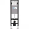 Комплект унитаза с инсталляцией WeltWasser AMBERG 350 + GELBACH 043 GL-WT + AMBERG RD-MT CR 10000012316 цвет Белый глянцевый с сиденьем Микролифт и клавишей смыва цвет Хром матовый