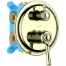 Смеситель для душа Aquatek Классик AQ1547PG Полированное золото латунь встраиваемый