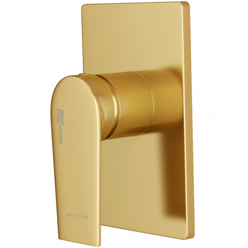 Душевая система WasserKRAFT A55180 Золото матовое латунь встраиваемый