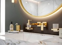 Смеситель для раковины Hansgrohe Metropol 32526990 Полированное золото латунь встраиваемый