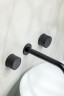 Смеситель для раковины Boheme Prestige 152-2-B-PR Черный матовый латунь встраиваемый