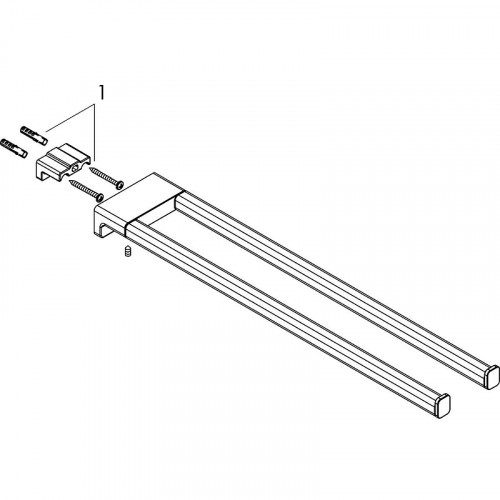 Полотенцедержатель Hansgrohe AddStoris 41770990 двойной Полированное золото