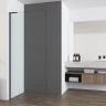Душевая перегородка Vincea Walk-In 70 VSW-7HA700CLB профиль Черный матовый стекло прозрачное