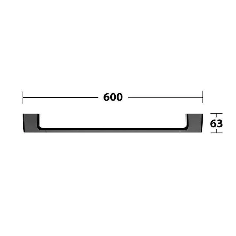 Полотенцедержатель Keuco Aveno 14601370600 цвет Черный матовый