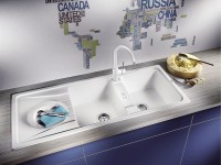 Смеситель для кухни Blanco Mida 524204 Белый латунь