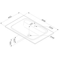 Раковина AM.PM Func 80 M8FWPC0800WM Белая матовая искусственный камень (литьевой мрамор) полувстраиваемая