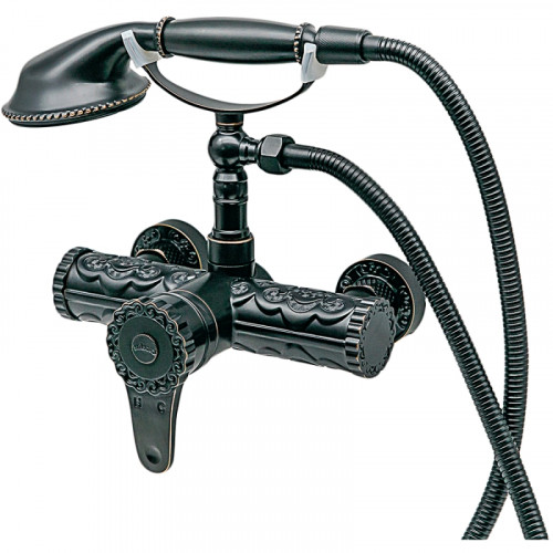 Смеситель для душа Milacio Villena MC.302.BBR Черная бронза на стену