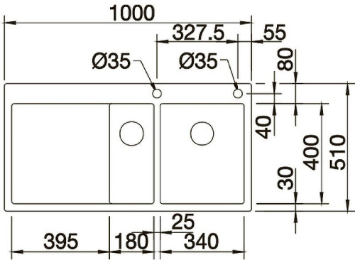 Кухонная мойка Blanco Claron 6S-IF/А L 521646 Нержавеющая сталь с зеркальной полировкой