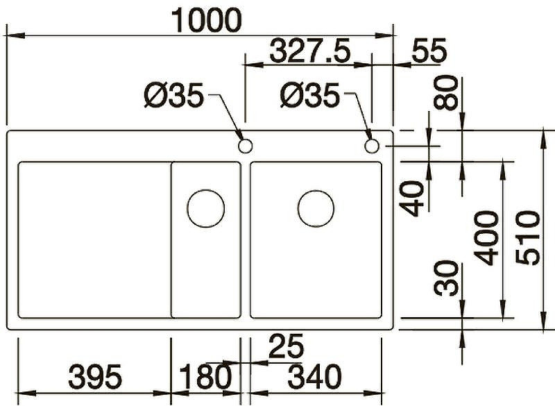 Кухонная мойка Blanco Claron 6S-IF/А L 521646 Нержавеющая сталь с зеркальной полировкой