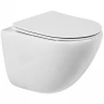 Комплект унитаза с инсталляцией BelBagno Amanda BB051CHR/BB051SC/BB002-80/BB014-SR-BIANCO с сиденьем Микролифт и Белой клавишей смыва фаянс подвесной
