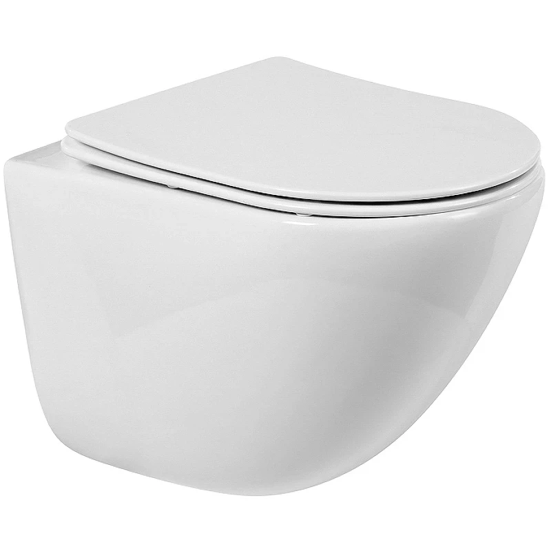 Комплект унитаза с инсталляцией BelBagno Amanda BB051CHR/BB051SC/BB002-80/BB014-SR-BIANCO с сиденьем Микролифт и Белой клавишей смыва фаянс подвесной