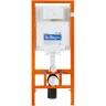 Комплект унитаза с инсталляцией BelBagno Amanda BB051CHR/BB051SC/BB002-80/BB014-SR-BIANCO с сиденьем Микролифт и Белой клавишей смыва фаянс подвесной