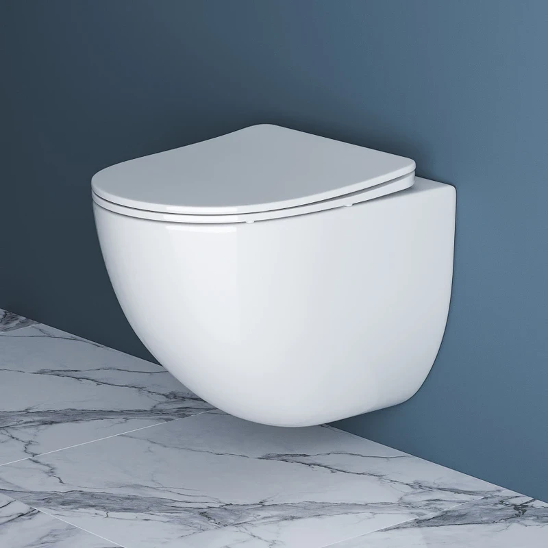 Комплект унитаза с инсталляцией BelBagno Amanda BB051CHR/BB051SC/BB002-80/BB014-SR-BIANCO с сиденьем Микролифт и Белой клавишей смыва фаянс подвесной