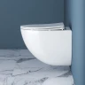 Комплект унитаза с инсталляцией BelBagno Amanda BB051CHR/BB051SC/BB002-80/BB014-SR-BIANCO с сиденьем Микролифт и Белой клавишей смыва фаянс подвесной