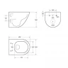 Комплект унитаза с инсталляцией BelBagno Amanda BB051CHR/BB051SC/BB002-80/BB014-SR-BIANCO с сиденьем Микролифт и Белой клавишей смыва фаянс подвесной