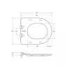 Комплект унитаза с инсталляцией BelBagno Amanda BB051CHR/BB051SC/BB002-80/BB014-SR-BIANCO с сиденьем Микролифт и Белой клавишей смыва фаянс подвесной