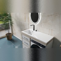 Раковина Maretti Umbria 120 L UM13SM22-844 с местом под стиральную машину Белая искусственный камень (литьевой мрамор) с местом под стиральную машину, подвесная, полувстраиваемая