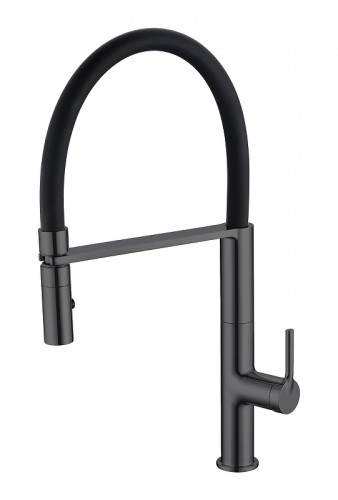 Смеситель для кухни Vincea VKF-114GM цвет Вороненая сталь